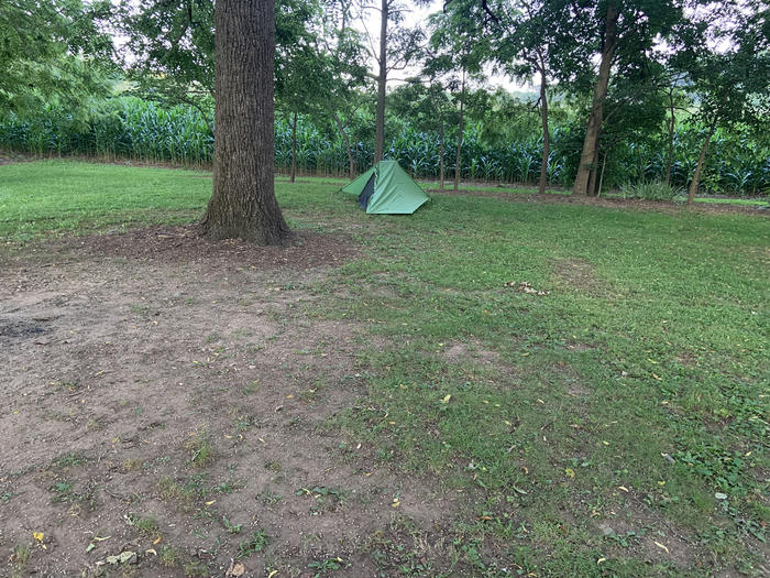 My tent at the campground