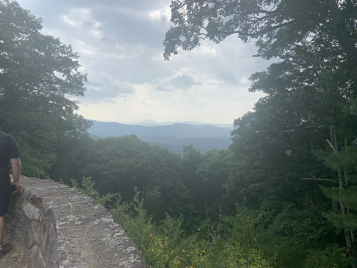 The view from the Confederate Breastworks